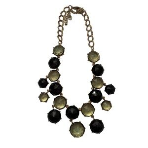 Multi Gemstone Gold Splice Necklace Green